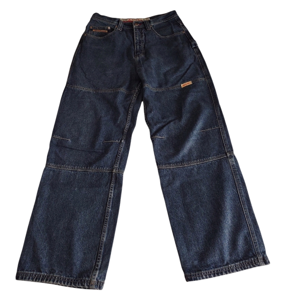 Men's Straight Leg Jeans - Dark Blue